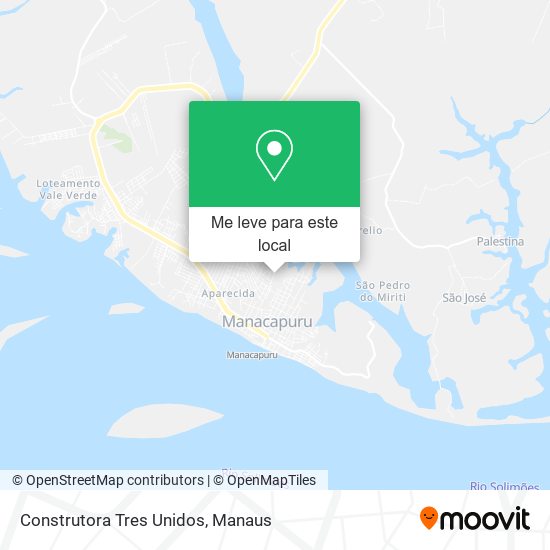 Construtora Tres Unidos mapa