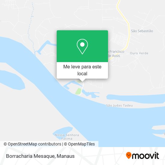 Borracharia Mesaque mapa