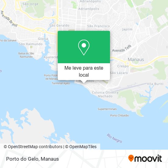 Porto do Gelo mapa