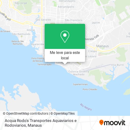 Acqua Rodo's Transportes Aquaviarios e Rodoviarios mapa