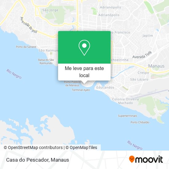 Casa do Pescador mapa