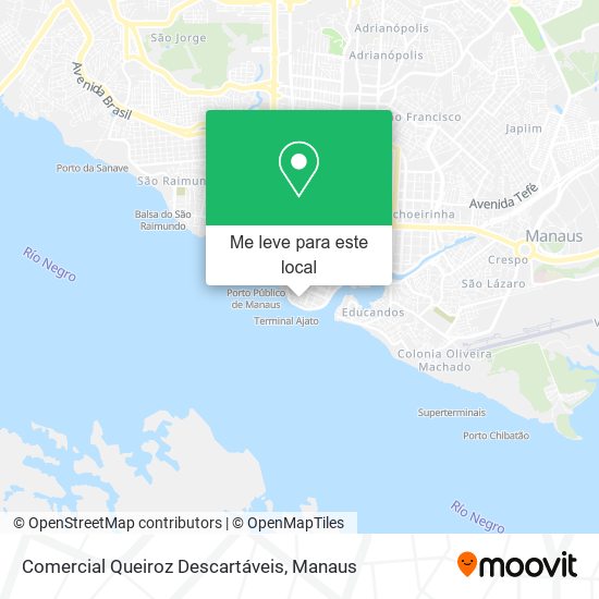 Comercial Queiroz Descartáveis mapa