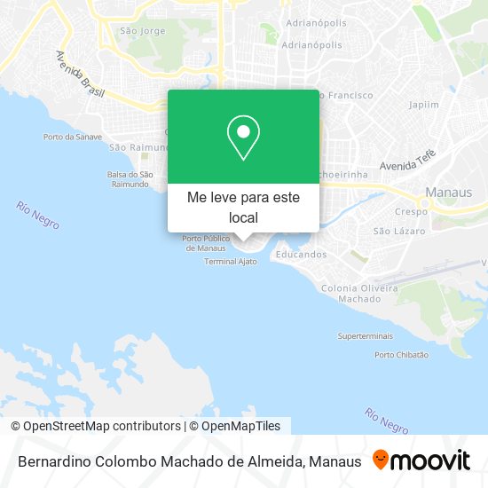 Bernardino Colombo Machado de Almeida mapa