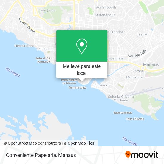 Conveniente Papelaria mapa