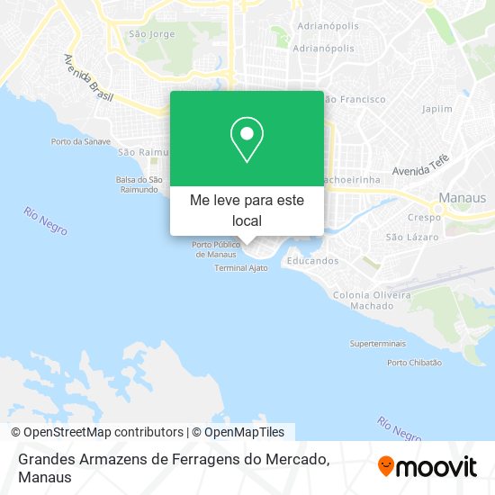 Grandes Armazens de Ferragens do Mercado mapa