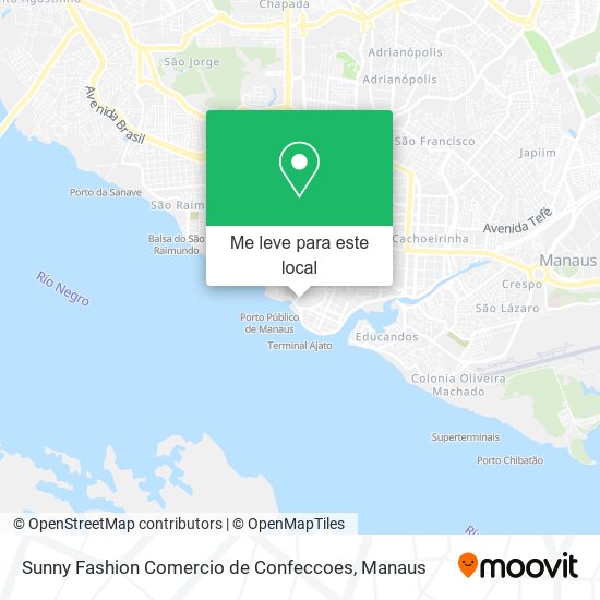 Sunny Fashion Comercio de Confeccoes mapa