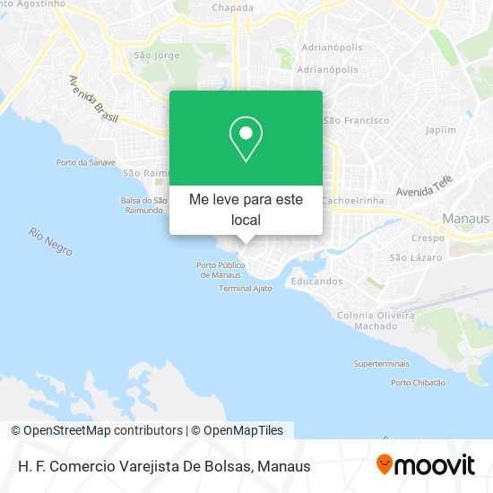 H. F. Comercio Varejista De Bolsas mapa