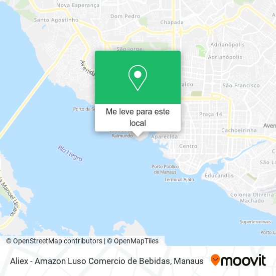 Aliex - Amazon Luso Comercio de Bebidas mapa
