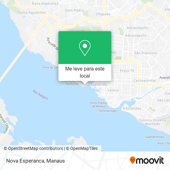 Nova Esperanca mapa