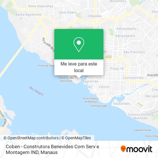 Coben - Construtora Benevides Com Serv e Montagem IND mapa