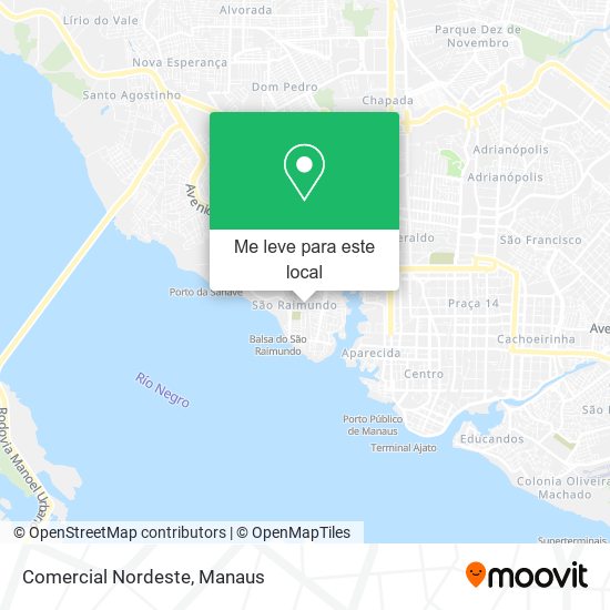 Comercial Nordeste mapa