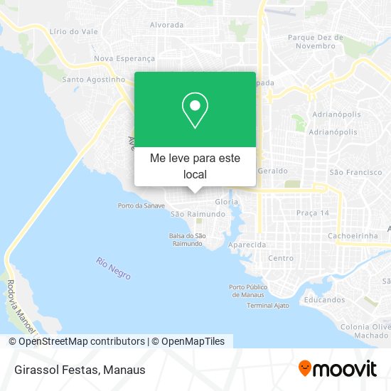 Girassol Festas mapa