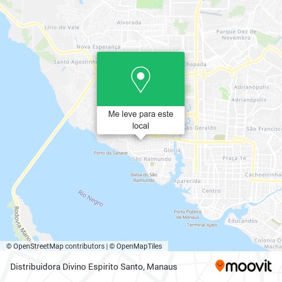 Distribuidora Divino Espirito Santo mapa