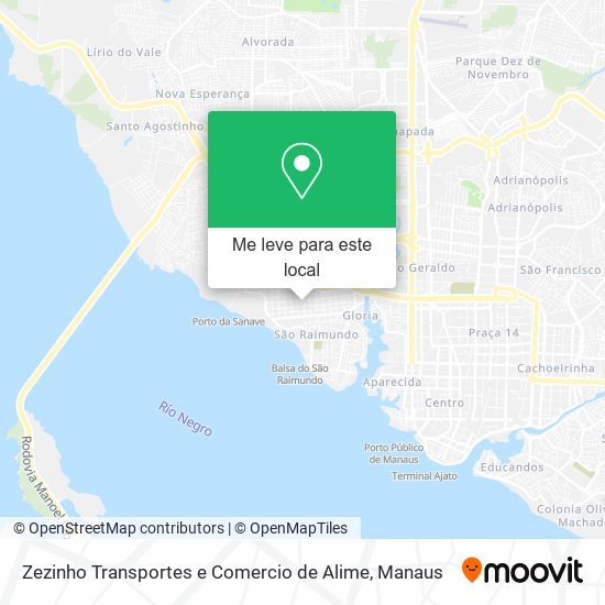 Zezinho Transportes e Comercio de Alime mapa