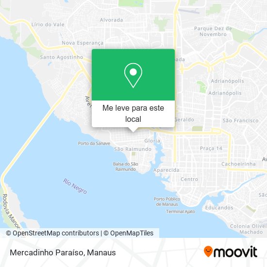 Mercadinho Paraíso mapa