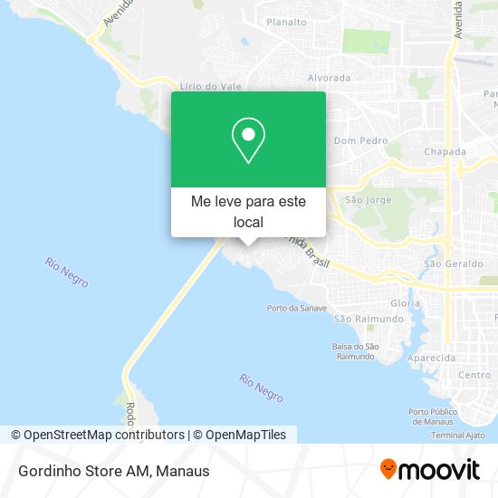 Gordinho Store AM mapa