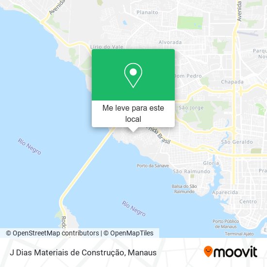 J Dias Materiais de Construção mapa