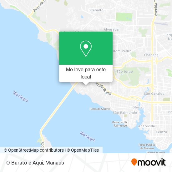 O Barato e Aqui mapa