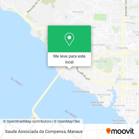Saude Associada da Compensa mapa