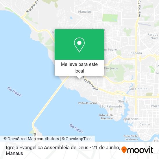 Igreja Evangélica Assembléia de Deus - 21 de Junho mapa