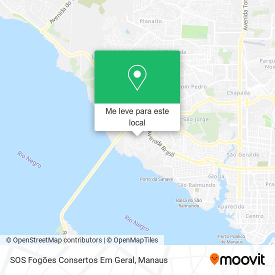 SOS Fogões Consertos Em Geral mapa
