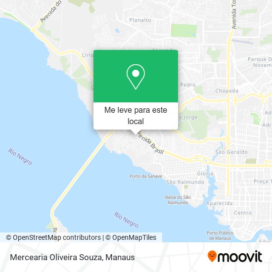 Mercearia Oliveira Souza mapa
