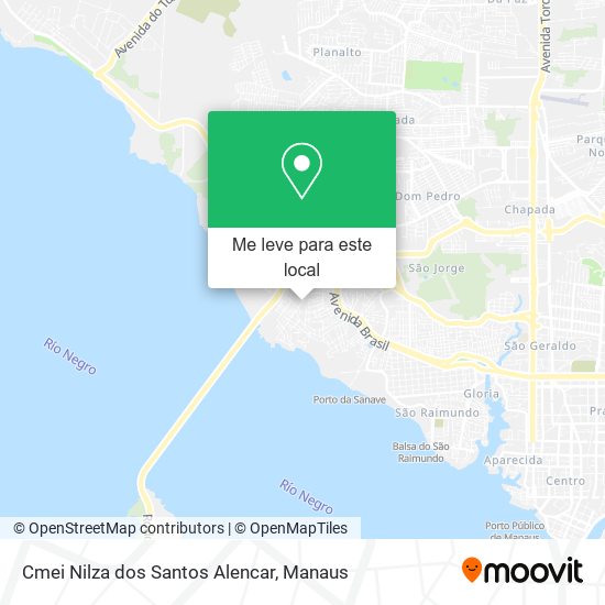 Cmei Nilza dos Santos Alencar mapa