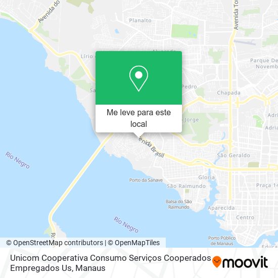 Unicom Cooperativa Consumo Serviços Cooperados Empregados Us mapa