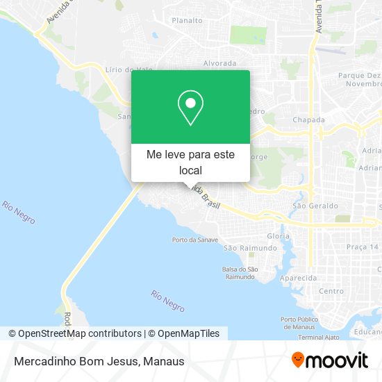 Mercadinho Bom Jesus mapa