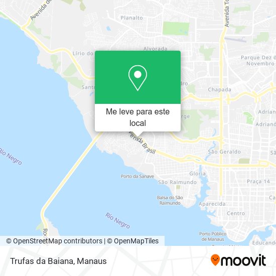 Trufas da Baiana mapa