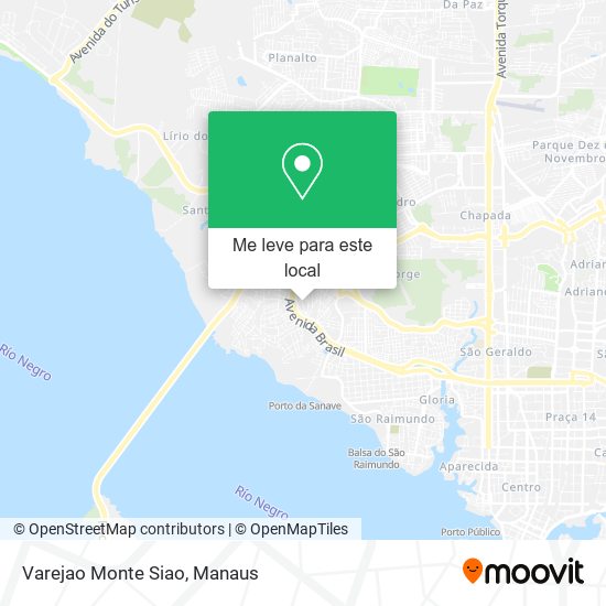 Varejao Monte Siao mapa