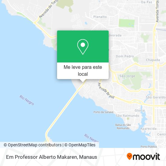 Em Professor Alberto Makaren mapa