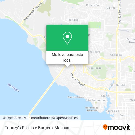 Tribuzy's Pizzas e Burgers mapa
