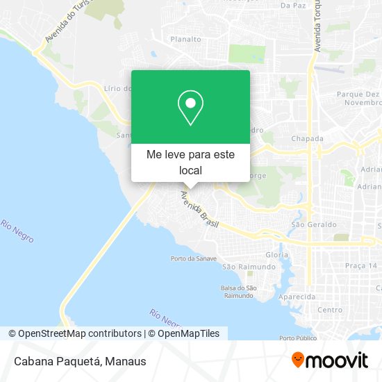 Cabana Paquetá mapa