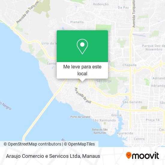 Araujo Comercio e Servicos Ltda mapa