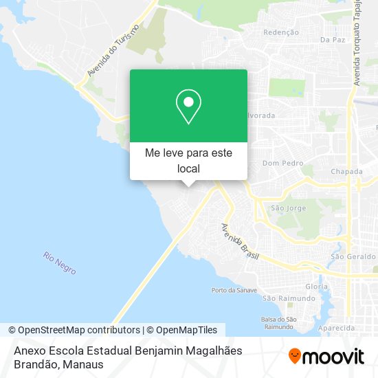 Anexo Escola Estadual Benjamin Magalhães Brandão mapa