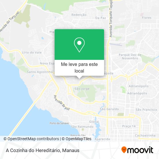 A Cozinha do Hereditário mapa