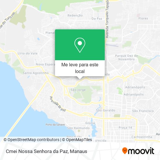 Cmei Nossa Senhora da Paz mapa