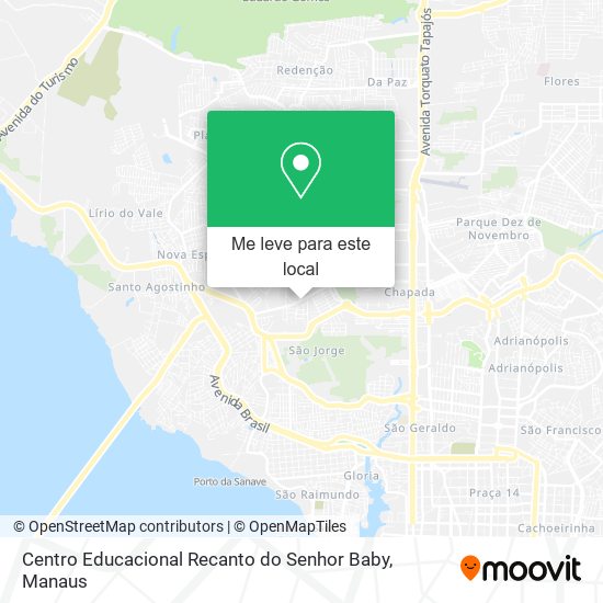Centro Educacional Recanto do Senhor Baby mapa