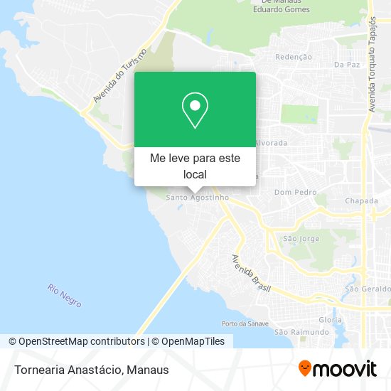 Tornearia Anastácio mapa