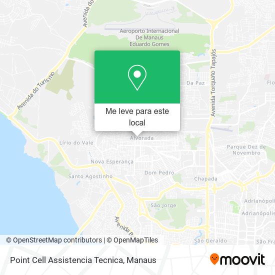 Point Cell Assistencia Tecnica mapa