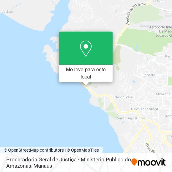 Procuradoria Geral de Justiça - Ministério Público do Amazonas mapa
