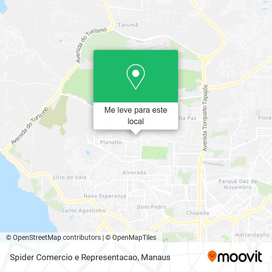 Spider Comercio e Representacao mapa