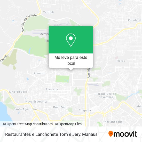 Restaurantes e Lanchonete Tom e Jery mapa