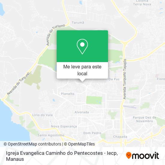 Igreja Evangelica Caminho do Pentecostes - Iecp mapa