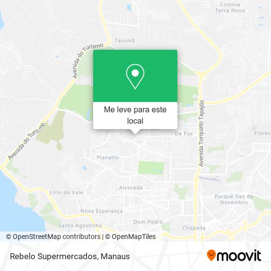 Rebelo Supermercados mapa