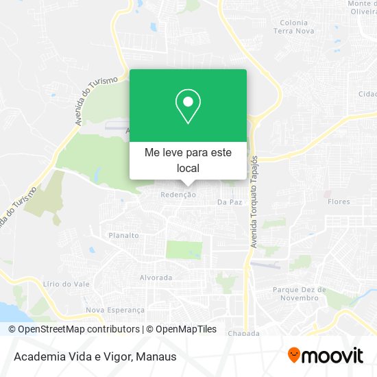 Academia Vida e Vigor mapa