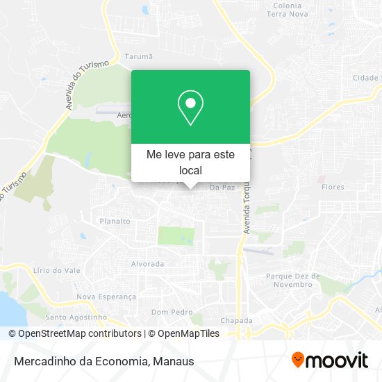 Mercadinho da Economia mapa