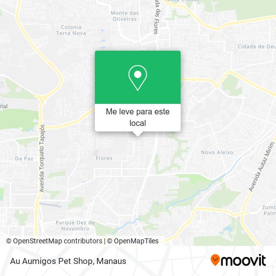 Au Aumigos Pet Shop mapa