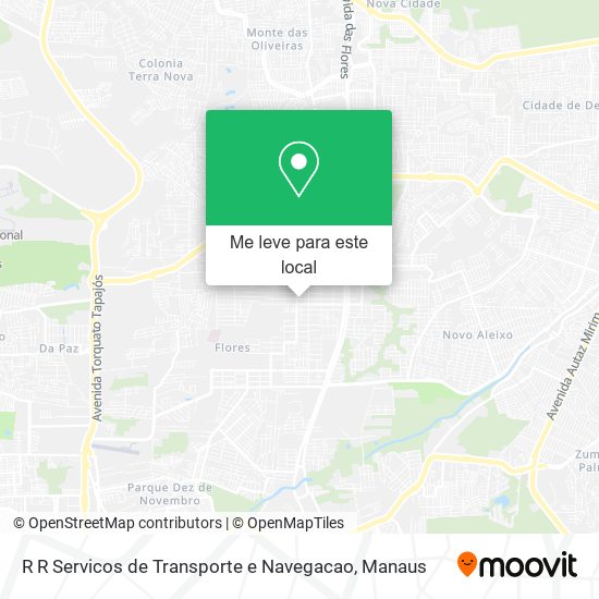 R R Servicos de Transporte e Navegacao mapa